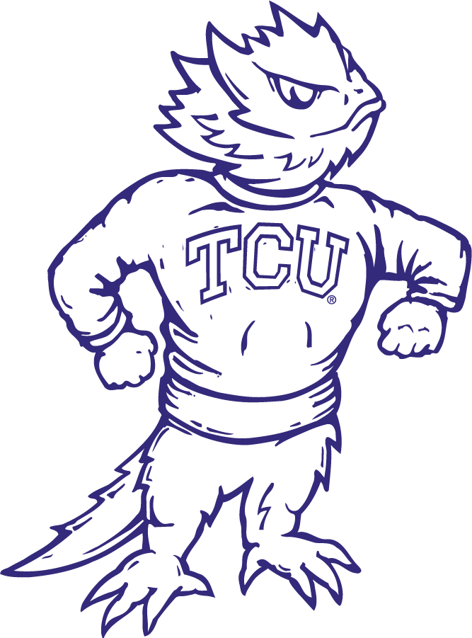 TCU Horned Frogs 1997-2005 Mascot Logo DIY iron on transfer (heat transfer)